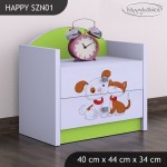 Nočna omarica Happy babies Kužek in mucek 18 SZN1